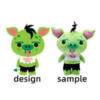 Mascotte en peluche avec logo personnalisé Peluches en peluche dessin animé doux poupée Kawaii fabricant Service pour enfant
