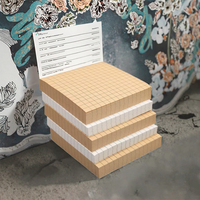 Blocs de Notas Autoadhesivos Personalizados de Papel Kraft, Notas Adhesivas con Cuadrícula Horizontal para Uso Diario, Hojas Sueltas, Regalos Escolares