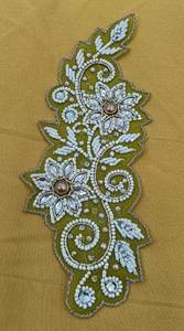 ผ้าปักลูกปัดสำหรับตกแต่งเสื้อผ้าอุปกรณ์ตัดเย็บเสื้อผ้าส่งออกจากอินเดีย - Product Image 2