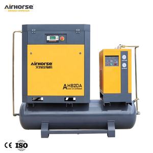 ضاغط هواء لولبي عالي الجودة يعمل بالحزام بقوة 8 بار و15 كيلوواط و20 حصان مع تبريد هوائي ومحامل - Product Image 3