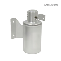 Séparateur de condensat pour climatiseur automobile avec filtre argenté et raccords filetés pour système de climatisation de voiture