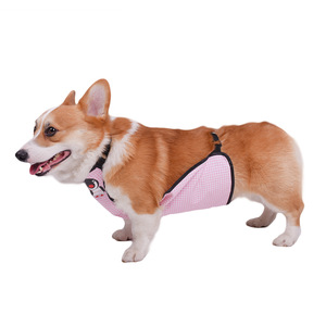 Corgi Belly Band - Chaleco impermeable a cuadros de color rosa para perros medianos, ropa para mascotas para todas las estaciones al aire libre - Product Image 5