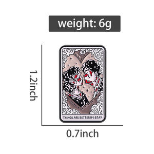 Broche Esmaltado '<span class=keywords><strong>THINGS</strong></span> ARE <span class=keywords><strong>BETTER</strong></span> IF I STAY', Pin de la Cubierta del Álbum Musical de la Banda Punk Americana, Broches, Insignia de Solapa, Accesorios de Joyería - Product Image 2