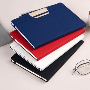 Carnet A5 en PU, couverture rigide, multifonctionnel, pour affaires, avec fonction support de téléphone portable, logo personnalisé pour entreprise - Product Image 6
