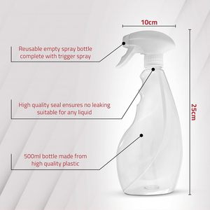 Bouteille pulvérisateur à gâchette vide de 25 oz et 32 oz pour usage domestique et commercial, idéale pour le nettoyage des vitres, les liquides de lavage automobile et les nettoyants. - Product Image 2