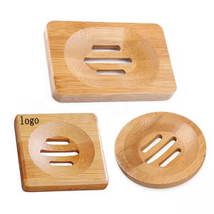 Soporte de jabón Natural hecho a mano, bandeja de jabón de <span class=keywords><strong>ducha</strong></span> de baño, Caja de Ahorro de bar, cocina, jabonera de <span class=keywords><strong>madera</strong></span> de Bambú - Product Image 1