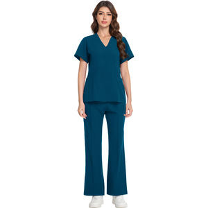 Daoyi Maternity Nurse Uniform Set Dark Green Polyester Women Hospital Workwear - Product Image 3