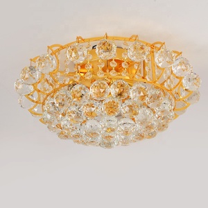 Lámpara de <span class=keywords><strong>Techo</strong></span> de Cristal Dorada de Lujo Moderna para Salón de Banquetes, Villa, Restaurante, Proyecto de Hotel <span class=keywords><strong>Grande</strong></span> - Product Image 4