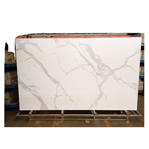 6mm 12mm 30mm焼結石カラカッタホワイト人工石大型スラブアクリルソリッドサーフェスシート（キッチンカウンター用） - Product Image 1