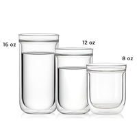 Verre personnalisé de 8 oz avec logo personnalisé, moderne, luxueux, en verre borosilicate haute résistance, double paroi, sans BPA, anti-fuite, compatible lave-vaisselle