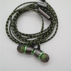 Wired Earphones With Green <b>Cable</b> Deep Bass High Definition <b>Microphone</b> For Mobile Phone Use - Product Image 2