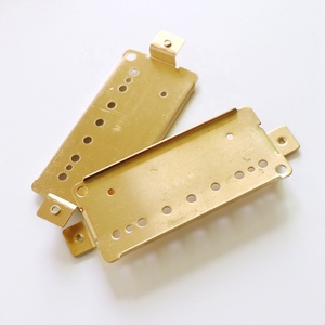 Tự làm n và B 7 chuỗi Humbucker Guitar Pickup Bộ dụng cụ với màu đen bobbin Brass baseplate - Product Image 3
