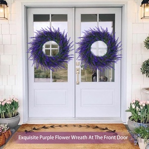 Guirlande <span class=keywords><strong>de</strong></span> lavande artisanale <span class=keywords><strong>de</strong></span> style américain transfrontalier 50 cm Printemps Été Porte d'entrée et décoration intérieure Accessoires <span class=keywords><strong>de</strong></span> photographie <span class=keywords><strong>de</strong></span> mariage - Product Image 4