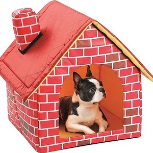 Factory direct supply of <b>red</b> brick pet dog kennels, <b>red</b> house pet beds, cat <b>tents</b>, suitable for all seasons and pets. - Product Image 2