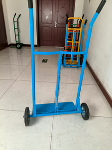 Carrito de Almacenamiento y Transporte para Cilindros de Gas Oxígeno/Acetileno, Estructura Metálica, Diseñado para Transportar Dos Cilindros de 40 Litros - Product Image 4