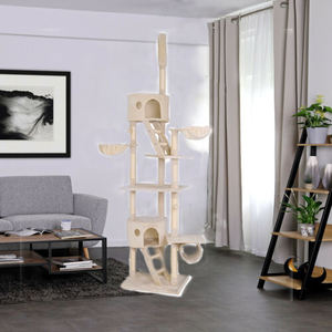 Arbre à chat <span class=keywords><strong>en</strong></span> <span class=keywords><strong>bois</strong></span> europé<span class=keywords><strong>en</strong></span> Condo 80 pouces suspendu jacinthe d'eau maison MDF matériel 37 Action <span class=keywords><strong>Club</strong></span> nouveau réglable - Product Image 3