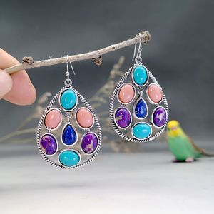 Orecchini Vintage Bohémien a Goccia per Donne, Stile Colorato per Uso Quotidiano, Accessori per Orecchie - Product Image 5