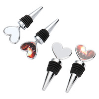 Accessoires de bar Bouchon de bouteille de vin champagne rouge blanc Bouchon de bouteille de vin coeur de sublimation