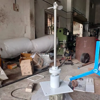 Agitateur vertical en acier inoxydable, mélangeur de liquides, moteur AC, agitateur monté sur réservoir, niveau de sécurité élevé, mélangeur de liquides chimiques industriels