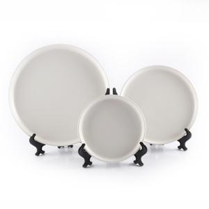 Vaisselle Assiette en grès blanc noir vert de grande valeur pour mariage et fête Assiette occidentale Vaisselle Chic Français Antique - Product Image 6