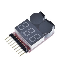 1-8S Lipo/Li-ion/Fe RC hélicoptère avion bateau etc. Tension de batterie 2 IN1 testeur alarme sonore basse tension