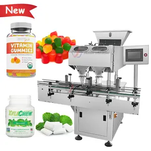 Automatic chewing gum candy bottle filling machine vitamin gumdrops gummy candy counting filling machine