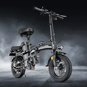 便宜的价格400w 48v步进通过迷你电动自行车可折叠14英寸双悬挂折叠Ebike