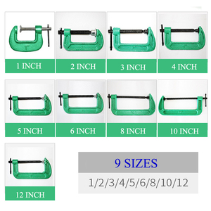 Kìm kẹp chữ <span class=keywords><strong>C</strong></span> đa năng HT2810, loại nặng, 1 2 3 4 5 6 8 10 12 inch, kìm kẹp <span class=keywords><strong>g</strong></span>ỗ nhẹ, OEM/ODM - Product Image 2