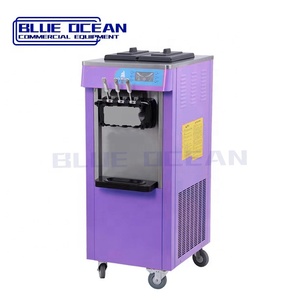Máquina comercial de helado suave BLUE OCEAN al por mayor, de acero inoxidable, de pie, con tres boquillas, 1800W, para harina. - Product Image 6