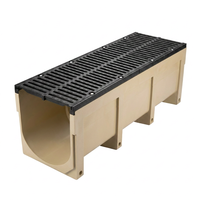 Système de drainage en résine de qualité supérieure avec grille en fonte ductile robuste D400 pour parc logistique