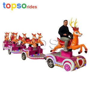 Trenino Elettrico Senza Binari per Parchi Divertimento, 9 Posti, Velocità 7 Km/<span class=keywords><strong>h</strong></span>, Garanzia 12 Mesi - Product Image 2