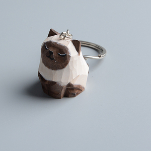 Deliziosa statuetta di gatto intagliata a mano <span class=keywords><strong>in</strong></span> <span class=keywords><strong>legno</strong></span>, lavorazione artistica unica per la decorazione della casa - Product Image 3