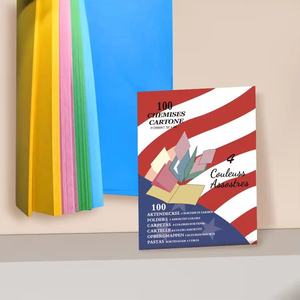 Papieren Dossiermappen Materiaal Zak Enveloppen 4-kleuren Hoogwaardig Kaartpapier Manila Chemises Kartonnen Kantoorbenodigdheden Verdikt - Product Image 2