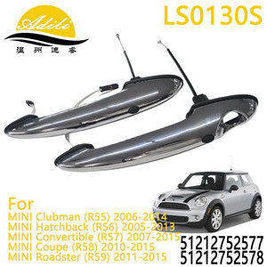 มินิคูเปอร์ R55 R59 มือจับประตูด้านนอก LS0130S ชิ้นส่วนทดแทนพลาสติกโลหะชุบ - Product Image 5
