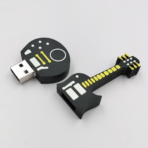 Custom Logo Music Guitar Shape USB Flash Drive Pendrive 8GB 16GB Creative Promotional Gift for Music Gift Usb Stick with logo