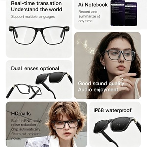 Gafas inteligentes M01Pro IP68 con altavoz de <span class=keywords><strong>audio</strong></span> abierto, llamadas Bluetooth, música, asistente de voz y traducción en tiempo real, más vendidas. - Product Image 3
