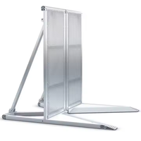 Barrières se pliantes en aluminium mobiles de contrôle des foules avec la porte pour des activités en plein air