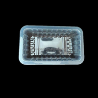 Barquette en plastique alimentaire en polystyrène scellable pour l'emballage de fruits frais et de viande congelée, blister jetable en PP