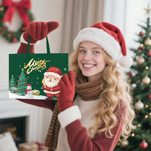 Lớn Santa Snowman không dệt Túi Quà Tặng tái sử dụng giáng sinh hàng tạp hóa mua sắm Totes quà tặng giáng sinh - Product Image 3