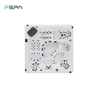 Bain à remous extérieur moderne et luxueux en acrylique pour 5 personnes avec fonction de massage optionnelle et couverture