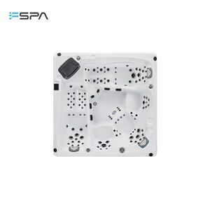 Vasca Idromassaggio da Esterno <span class=keywords><strong>di</strong></span> <span class=keywords><strong>Lusso</strong></span> in Stile Moderno per 5 Persone con Funzione Massaggio Opzionale e Copertura - Product Image 3