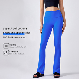 Pantaloni Fitness svasati pesca a vita alta da donna pantaloni da Yoga con stampa <span class=keywords><strong>Vintage</strong></span> <span class=keywords><strong>abbigliamento</strong></span> invernale elasticizzato traspirante - Product Image 1