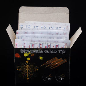 Boquilla desechable estéril de plástico amarillo dorado <span class=keywords><strong>para</strong></span> tatuaje, puntas de tubo de aguja, accesorios de maquillaje permanente <span class=keywords><strong>RT</strong></span> FT - Product Image 6