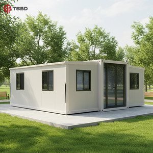 Maison conteneur mobile préfabriquée facile à construire, extensible, 20 pieds, 40 pieds, avec cuisine préfabriquée, à vendre, pour habitation ou annexe - Product Image 1