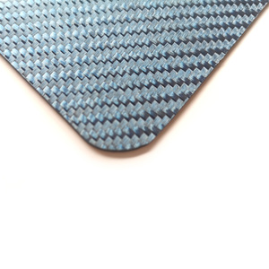 Tablero de carbono brillante de sarga 3K azul de hoja de fibra avanzada - Product Image 3