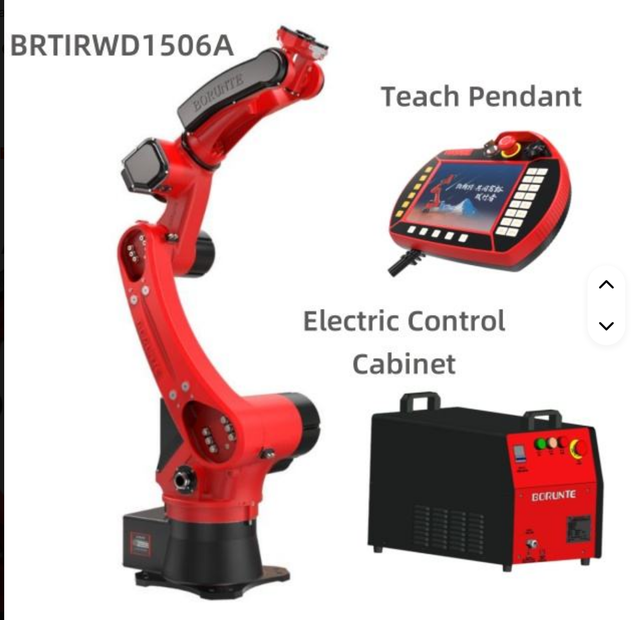 Hot 6-axis PLC-controlled Welding Robot Arms 6-axis Automatic Industrial Robot with 12KG Payload and 0.07mm Repeatability