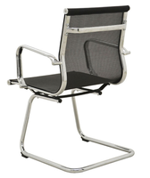 Chaise de bureau en maille noire moderne, réglable en hauteur, avec finition électrolytique robuste, pour la maison, le bureau, l'école et l'hôtel, directement de l'usine OEM