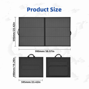 Panneau solaire monocristallin portable pliable 100W, puissant, petit format, pour le camping en extérieur - Product Image 2
