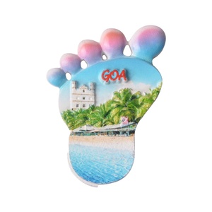 Imán de Resina 3D con Forma de Pie de Goa, India, para Refrigerador, Recuerdo Turístico de Alta Calidad, Venta al Por Mayor - Product Image 1