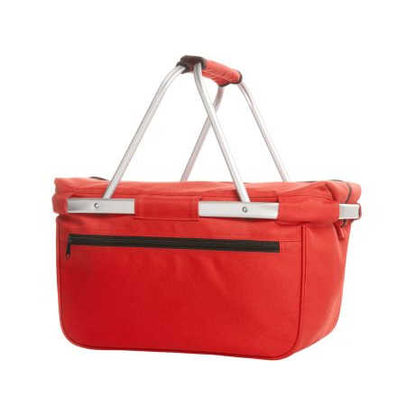 Modern Cool Shopper BASKET Portable Eco-Friendly Foldable Cooler Bag Zipper Aluminum Foil Nylon Polyester Picnics Travel Food